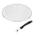 M METERXITY 1-Set Cooling Rack 10.4" Round 201 Stainless Steel, Silver - size: 10.4 Inch