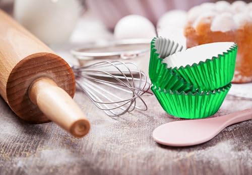 100pcs Baking Cups Wrapper Liners Cake for Baking Cupcakes(Green)