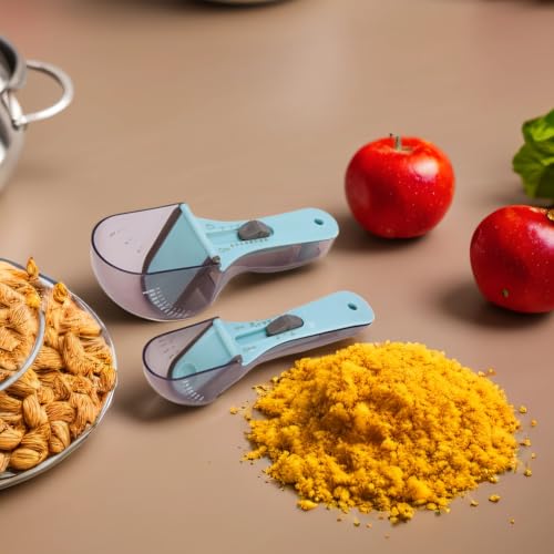Adjustable Measuring Spoon Set – Multifunctional Cooking & Baking Scoop, Accurate Measurement, Easy to Clean, Includes 130ml & 30ml Spoons