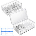 84-Tip Piping Tip Storage Box, Transparent - color: Transparent
