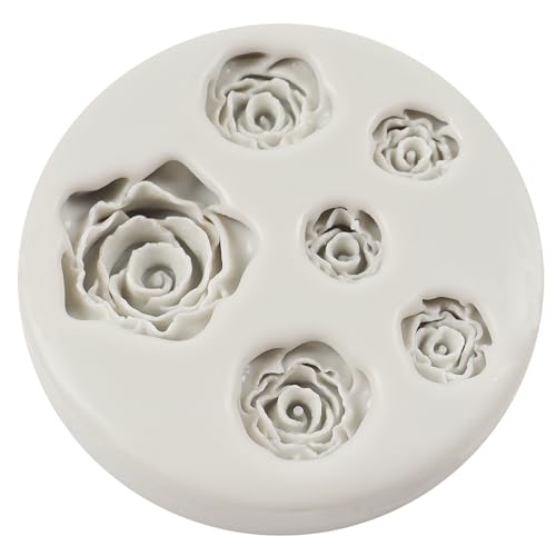 Rose Flower Silicone Mold Rose Chocolate Candy Fondant Molds - color: Style H