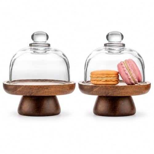 2 sets 4.1 inch of mini glass dessert cups, equipped with high-foot bases; small glass cake stand; transparent display plate, suitable for desserts, cheeses, candies, cakes and fruits. - color: 2 sets 4.1 inch of mini glass dessert cups,