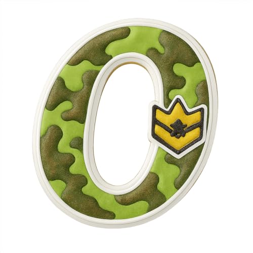 Mighty Gadget Fancy Cursive Letter A to Z Cookie Cutter - 4" Tall Alphabet Baking Mold (Random Color) (O) - color: O