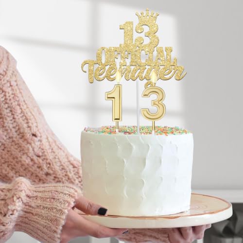 YeohJoy Gold 13th Birthday Decorations for Girls - style: 13th