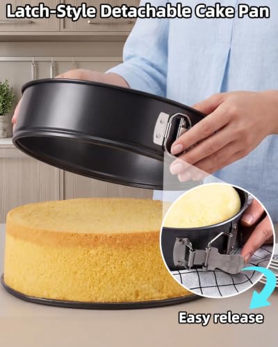 9 Inch Springform Pan, Nonstick Cheesecake Pan with Removable Bottom - size: 9 Inch