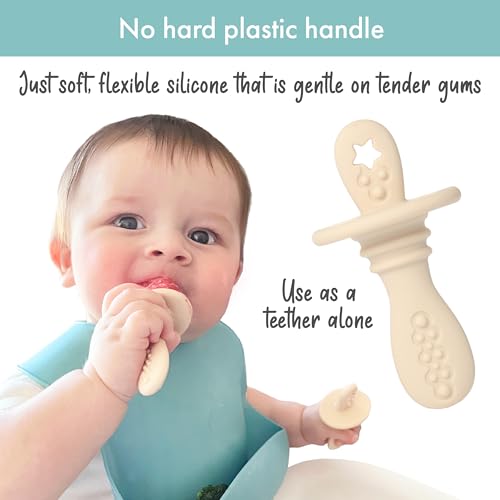 PrimaStella Silicone Petite Pops - Baby Popsicle Mold - BPA Free - Dishwasher Safe - 4 months+ Teether Pops - color: Green