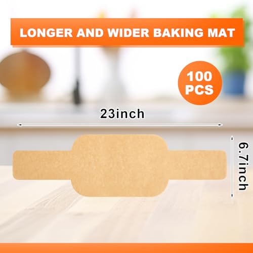 Marspark 100 Pcs Parchment Paper Bread Sling, Oval - style: Oval