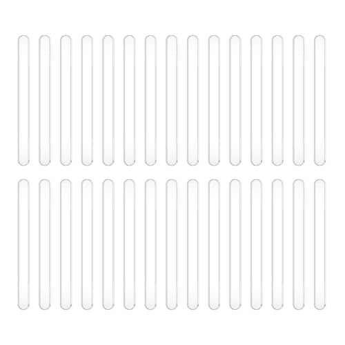 30PCS 115mm Reusable Transparent Acrylic Ice Lolly Mould Sticks for Making Ice Cream Lollipops Cake
