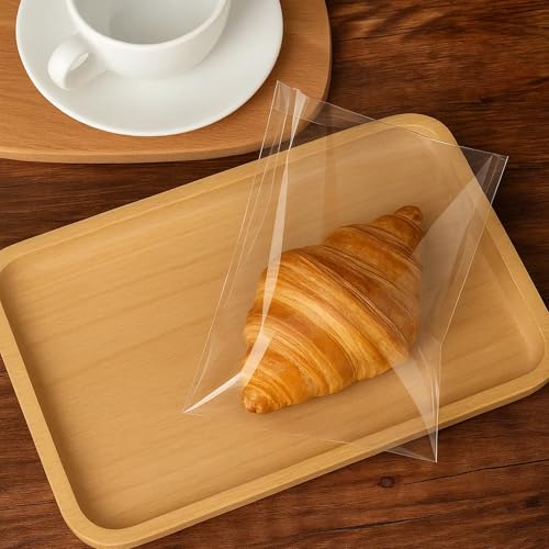 WIKDAY Self Sealing Cellophane Bags 200PCS 7x10 Inche Plastic Photo Sleeves - color: Clear-7"x10"