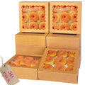 qiqee 10"x 10"x 2.5" Brown Pie Boxes with Window 50Packs Cookie Donut Bakery Box (Auto-pop Up) - color: Brown, 50Packs
