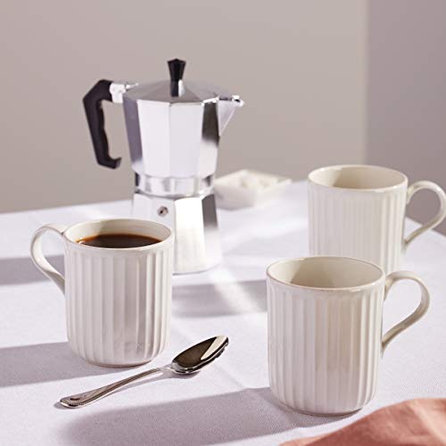 Lenox 893549 French Perle Scallop 4-Piece Mug Set - color: White, style: Mugs, Set of 4
