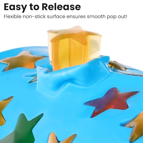 JOERSH Star Candy Molds, 240 Cavities, 4Pcs - style: Star