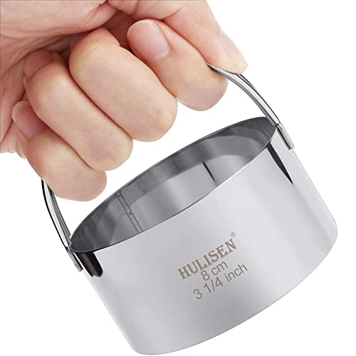 HULISEN 5-Pc Biscuit Cutters, Pastry Scraper, Dough Blender, Silicone Mat - size: 4 Pcs Pastry Cutter Set with Silicone Mat