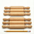 Kids Mini Rolling Pins 8 Inch, 6 Pack