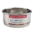 LABALPHA 120 Mesh Lab Sieves, Test Sieve #120 Mesh, 4'' Diameter, 304 Stainless Steel Wire Cloth (0.125mm) - size: 120 mesh (0.125mm)