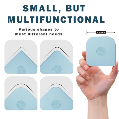 Pan Scraper, 5 Pcs Pot & Dish Scraper Plastic, Sturdy Scraper Kitchen Tool - color: Aqua, size: 5 Pcs