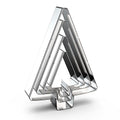 Tree Cookie Cutter Set - 5", 4", 3", 2" - 4 Piece - Stainless Steel - color: Christmas Tree