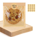 120 Pack Cookie Bags with Stickers, 5.7×6.5 In Paper Bakery Bags with Seal - size: 5.7" x 6.5"