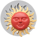 Sun Fondant Mold Sun Face Candy Chocolate Silicone Molds - color: Style I