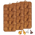 Halloween Chocolate Molds 3pcs Silicone Candy Molds Halloween Apothecary Potion Bottle for Ice Cube Jelly Crayon Gummy Cupcake Decoration - size: Halloween