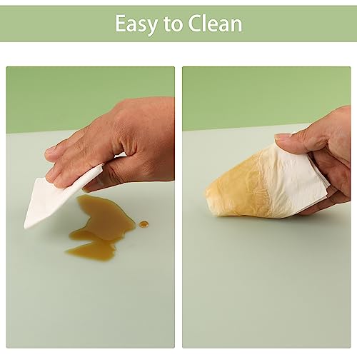 Large Silicone Mats for Kitchen Counter: 15.75"x23.6" Clear Heat Resistant - color: Clear(1mm 2Pcs), size: 23.6"L x 15.75"W