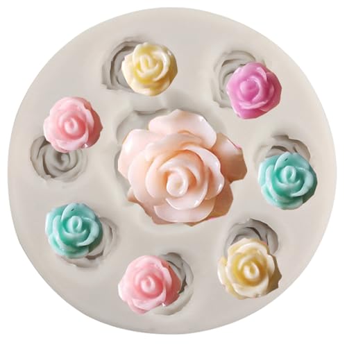 Rose Silicone Candy Mold Mini Flower Fondant Chocolate Molds - color: Style L