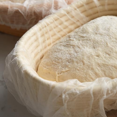 100 PCS Disposable Bread Proofing Basket Liner, Non-Stick Banneton Basket Covers, Sourdough Bread Baking Tools, Bread Baking Supplies