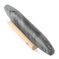 Koville African Natural Grey Marble French Rolling Pin, 12inch Non-Stick Rolling Pin for Baking, Dough Roller for Pasta, Dumpling, Fondant, Pie, Bread, Pizza, Kitchen Baking Tools - color: Shuttle Grey Marble 12 Inch