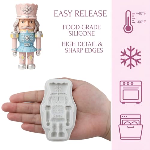 Christmas Nutcracker Silicone Mold Soldier Fondant Candy Molds - color: Style L