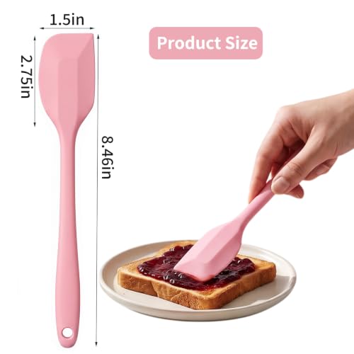 Silicone Spatulas 7Pcs, 8.46 Inch Small Spatula Set, BPA-Free