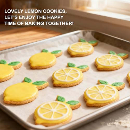 3 Piece Lemon Cookie Cutters- 3.77",3",2" Fruit Cookie Cutters Shapes - style: 3 pcs Lemon cookie cutter