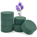 6 Pcs Round Floral Foam 3.2x1.6in Florist Foam for Flower Arrangements - size: 6Pcs-(3.2" x 1.6")