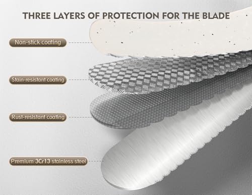 CoquusAid Bread Knife for Homemade Bread, World's 1st Double Serrated Knife - color: Creamy White