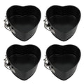 4 Inch Heart Springform Pans, Set of 4 Baking Pan