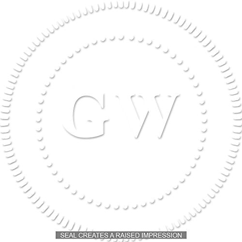 Corpkit - Personal Monogram - Custom Embosser Seal - size: Monogram
