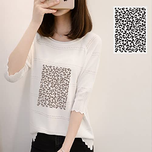 Animal Print Stencils, 12Pcs Leopard Painting Templates