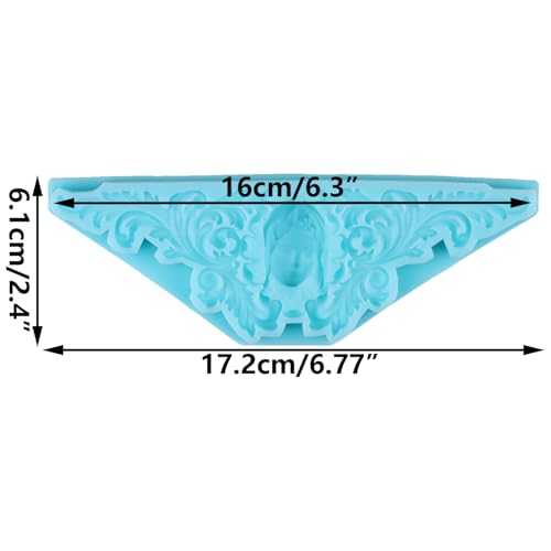 3D Baroque Fondant Molds Curlicues Scroll Relief Silicone Molds - color: Style F