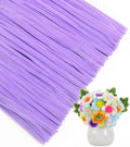 IOOLEEM Pipe Cleaners, 200pcs Light Purple Flower Making Chenille Stems - color: Light Puple, size: 200 Count