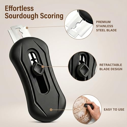 2pcs Sourdough Bread Lame Scoring Tool,Retractable Bread Scorer For Dough