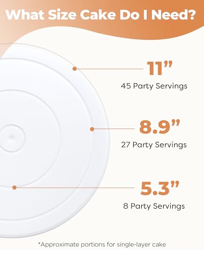 Kootek Cake Stand Turntable for Party, Base Giratoria para Pastele