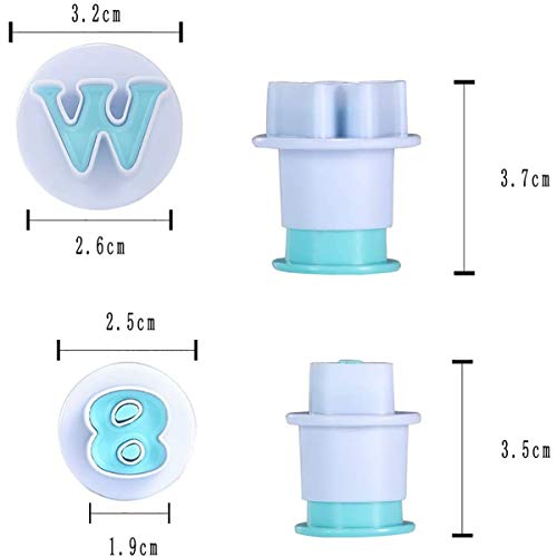 0-9 Numbers Cake Mold, Cookies Plunger Cutters, 10Pcs - size: 0-9 Numbers