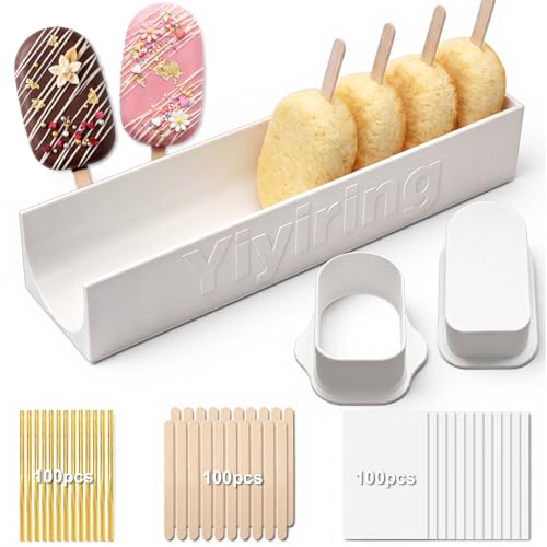 3in Cakesicle Cutter with 9in Tray, Cakesicle Mold Set, White - color: White, size: 3in, style: Single Slot