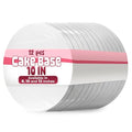 Set of 12 White Cake Drums 10 Inch Round, 1/2" Thick Cardboard - color: White, size: 10 in