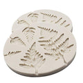 2 Piece Leaf Fondant Silicone Mold, Fern Mold 3D Mini Maple Shaped Leaves DIY Cake Mold Cupcake Decoration, Gum Paste Fondant Mold Cake Border Cupcake Silicone Lace Mat Mold
