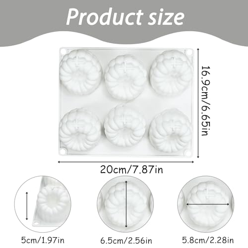 Raspberry Shape Silicone Mold 6-Cavity for Desserts - color: white(raspberry silicone mold-QY192)