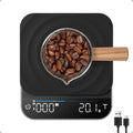 RENPHO Espresso Scale with Timer, Rechargeable, 0.1g Accuracy, 3kg - color: Black-coffee scale
