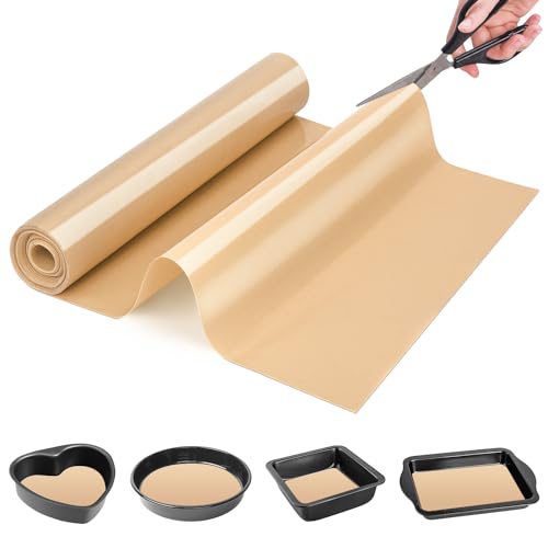 Silicone Baking Mat Roll, Sub Roll Mats,Non-slip Silicone Pastry Mat, Silicone Mat for Kitchen Counter, Non-Stick Reusable Air Fryer Linner, Oven Mat Oven Liner, Freeze Dryer Mat - color: Beige, size: 16"L x 72"W