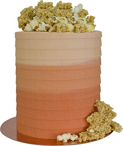PME Pleat Patterned Side Scraper for Cake Decorating-10 inches, Acrylic, - style: Pleat