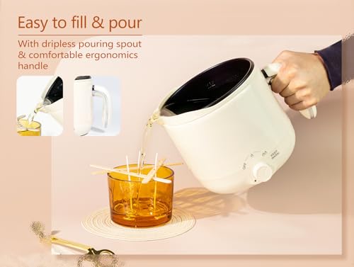 Electric Wax Melting Pot, 60oz/1.8L Wax Melter for Candle Making with Spout