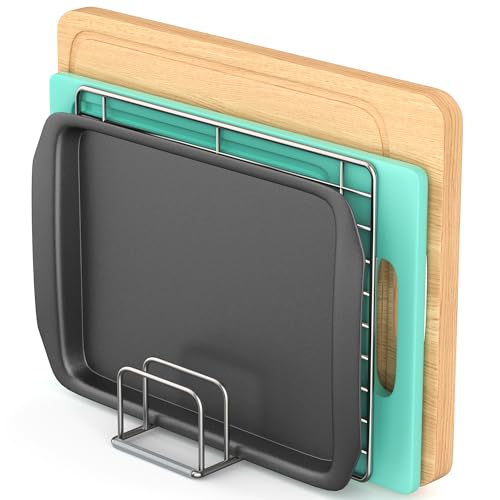 Cutting Board Organizer Holder Stand, Stainless Steel, 1PC(1.0in)
